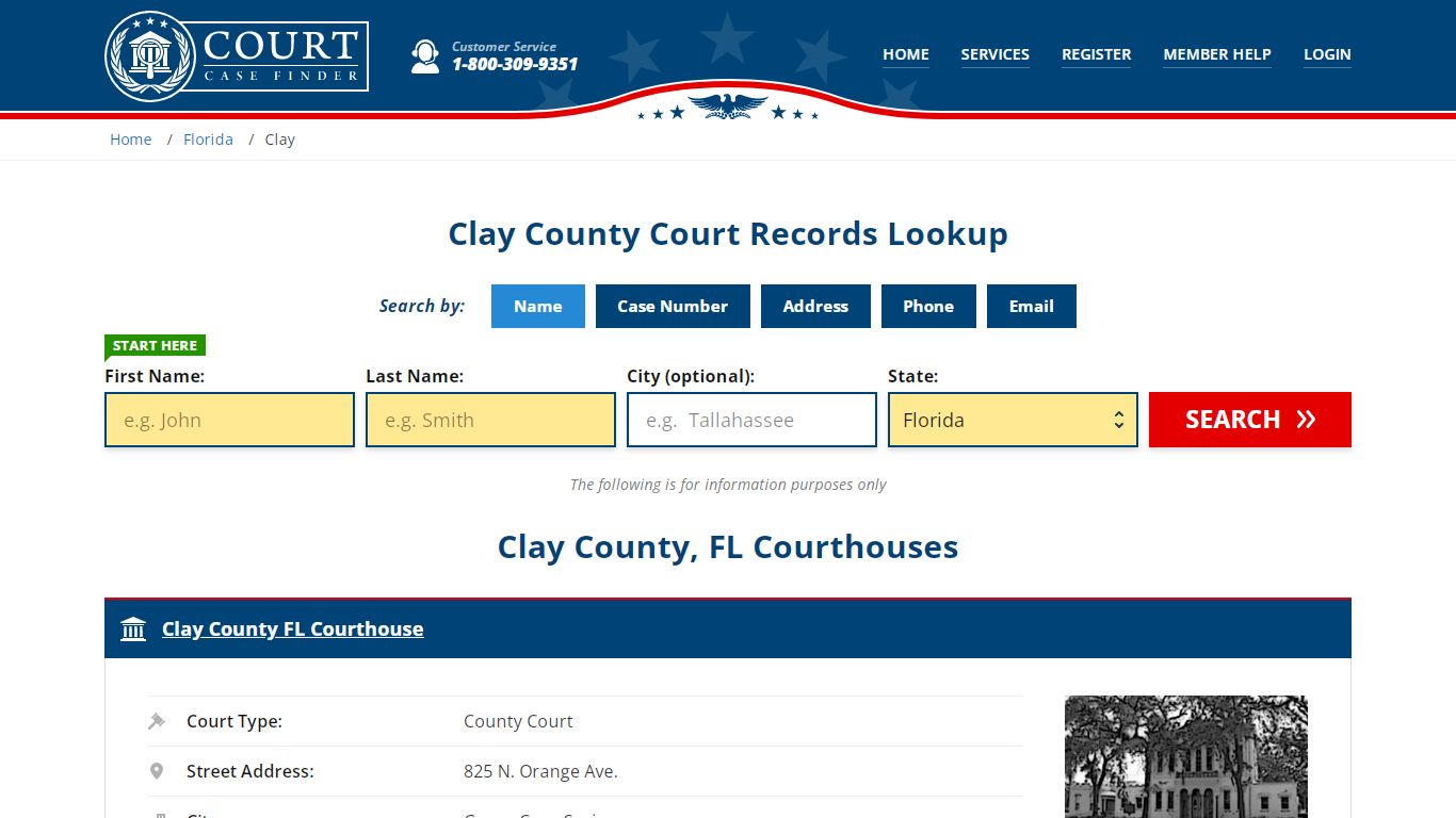 Clay County Court Records | FL Case Lookup - CourtCaseFinder.com